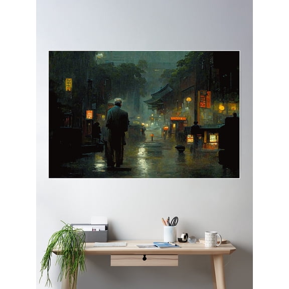 Somewhere Artificial 001 Poster Wall Art, Modern Wall Decor For Living Room Bedroom, 8x12 UNFRAMED