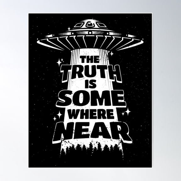 Somewhere Near Poster Wall Art, Modern Wall Decor For Living Room Bedroom, 8x12 UNFRAMED