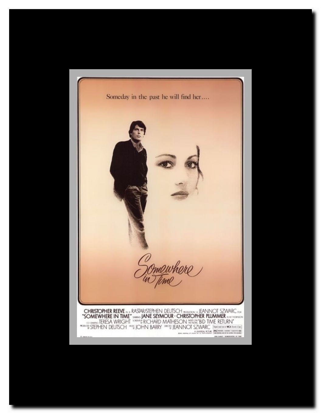 Somewhere in Time Framed Movie Poster