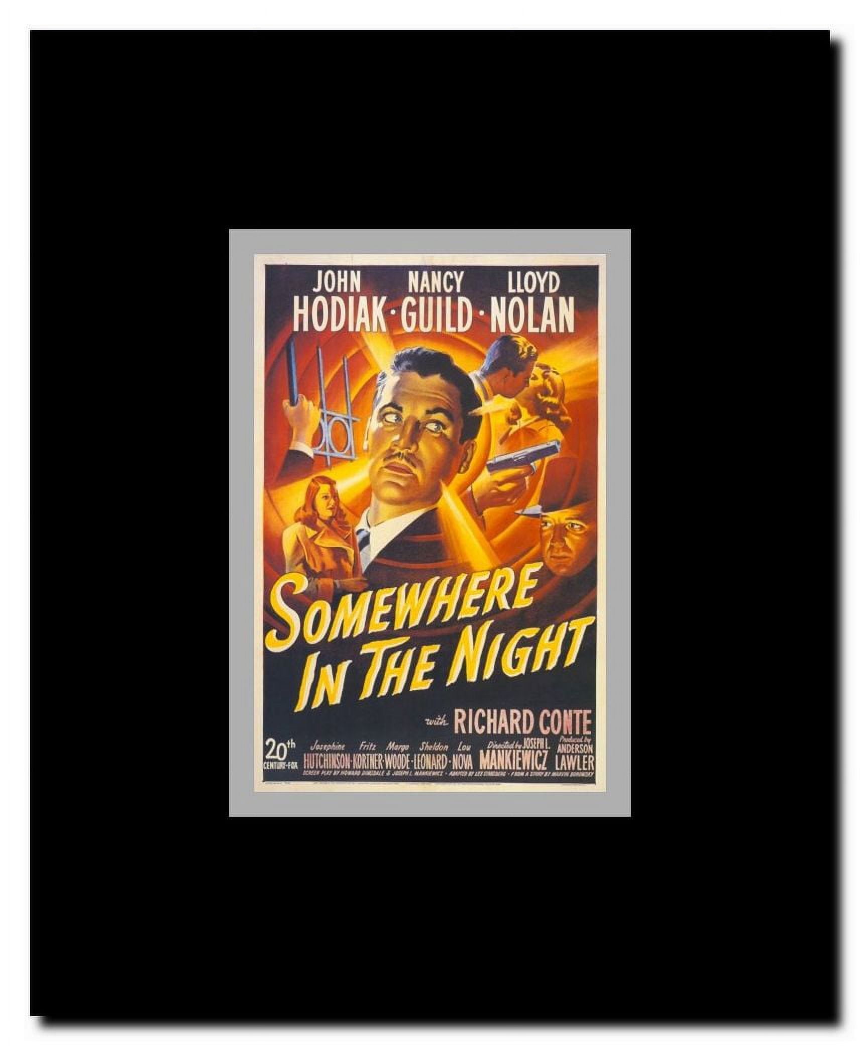Somewhere in the Night Framed Movie Poster