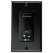 Somfy RTS Wirefree Decoflex Wireless Wall Switch, 1 Channel, Black 1810899
