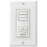 Somfy RTS Wirefree Decoflex Wireless Wall Switch, 3 Channel, White 1811071