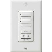 Somfy RTS Wirefree Decoflex Wireless Wall Switch, 4 Channel, White 1811074