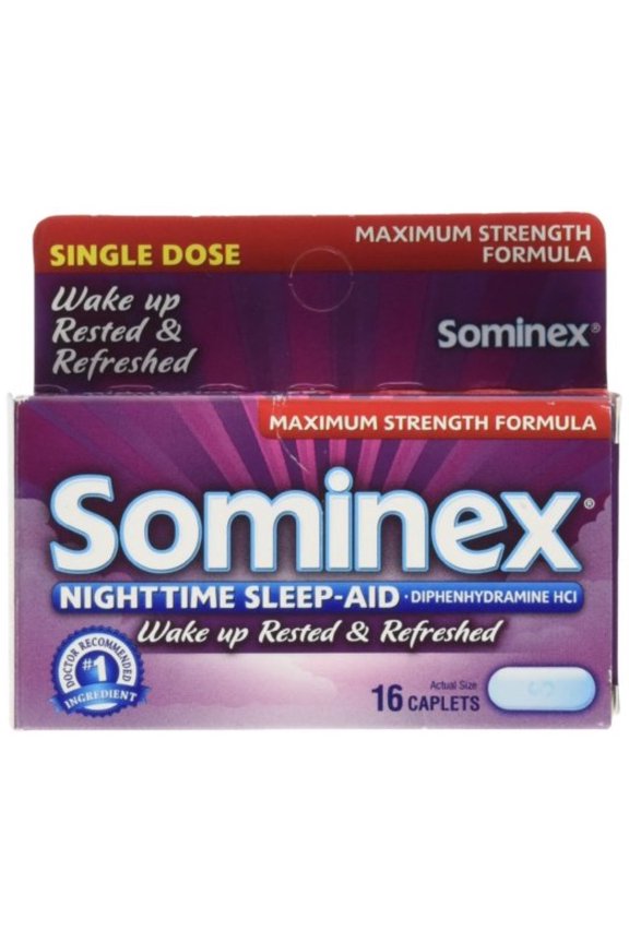 Nighttime Sleep-Aid Caplets, Maximum Strength, 16 Ea (Pack of 4)