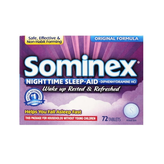 Sominex Original Formula Tablets, 72 ea