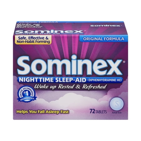 Sominex Original Formula Tablets, 72 ea