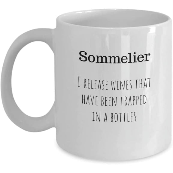 Sommelier Mug, Wine Enthusiast Mug, Wine Taster, Wine Lover, Sommelier's Cup, Wine Mom, Wine Drinker Mug