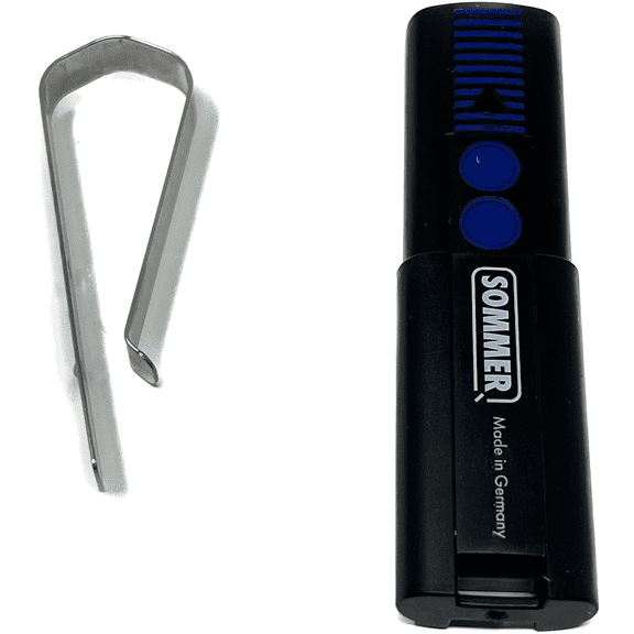 Sommer Y4054V001 310MHz 2 Button Remote Transmitter Direct Drive Blue Opener