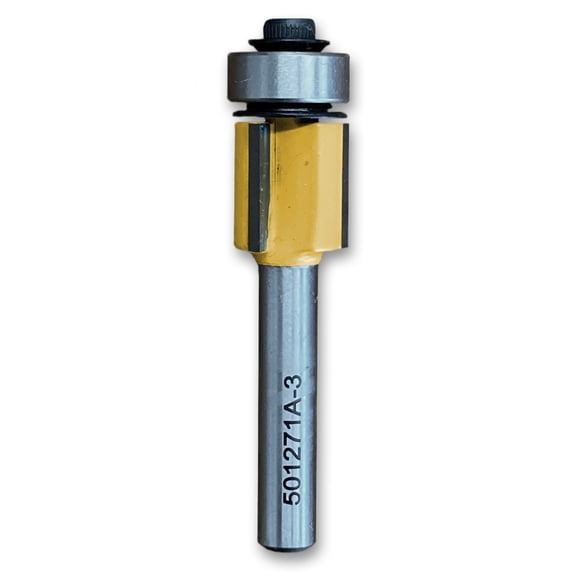 Sommerfeld 3-Wing Flush Trim Router Bit Woodworking Tool 1/2CD,1/2CL,2-1/4OL,1/4SH