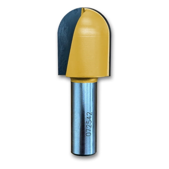Sommerfeld Round Nose Router Bit Woodworking Tool 1/2CR,1CD,1-1/4CL,2-7/8OL,1/2SH