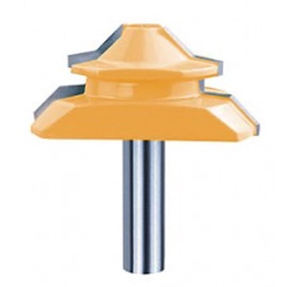 Sommerfeld's 01006 45 Deg Lock Miter Bit 2-3/4CD, 1- 1/4CL, 1 -1/8TH, 1/2SH for Woodworking Router Table