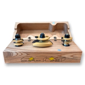 Sommereld 3-Pc Junior Cove Raised Panel Router Bit Set Woodworking Tool
