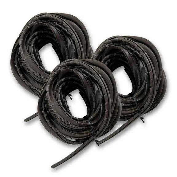 Sommerfeld's 75 feet of Dark Brown Rubber Glass Retainer for Woodworking Glass Panel Doors on Cabinets