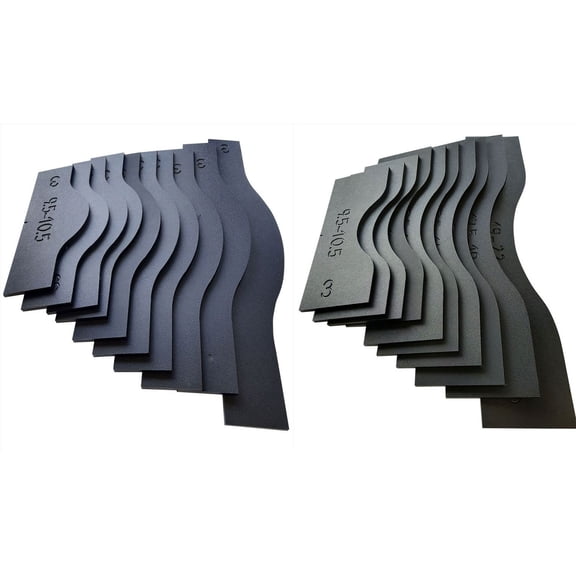 Sommerfeld's Matched pairs of Cathedral Arched Raised Panel Door Templates for Rail & Stile doors 9-1/2 to 22 inches wide