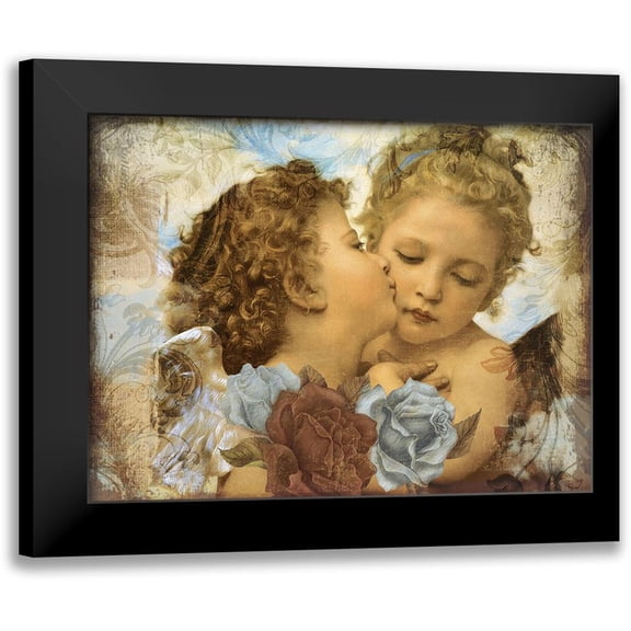 Sommers, Mindy 24x19 Black Modern Framed Museum Art Print Titled - Cherubs