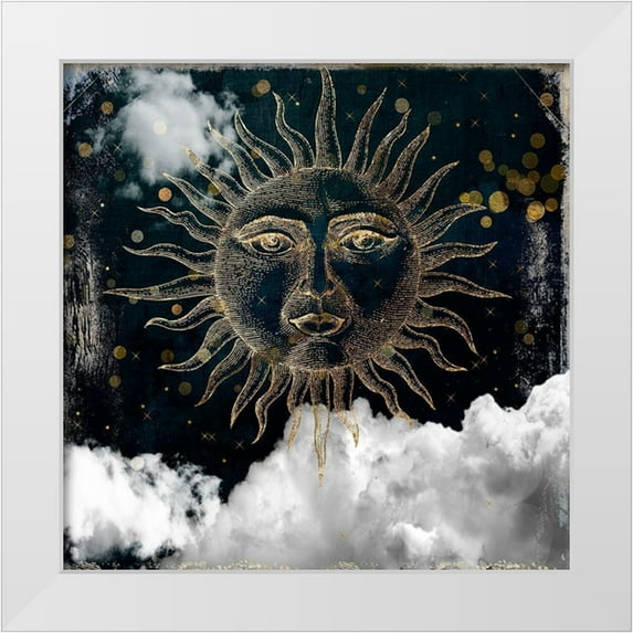 Sommers, Mindy 26x26 White Modern Wood Framed Museum Art Print Titled - Mr. Sun