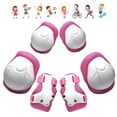 thumbnail image 1 of Somnr 3-in-1 Kids Knee/Elbow/Wrist Guards (3-8Y) for Skate/Bike/Scooter/Rollerblading-Pink, 1 of 8