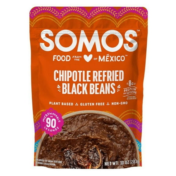 Somos Beans Refried Chipotle 10 Oz - Pack Of 6
