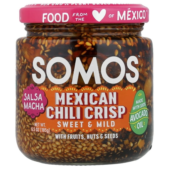 Somos Salsa Macha Mango & Pineapple Mexican Chili Crisp - 6.5 oz (Pack of 1)
