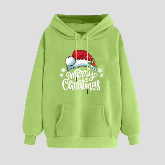 Somuwie Clearance Winter Women's Fashion Christmas Tree Printed Round Neck Raglan Long Sleeve Sweater