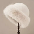 thumbnail image 1 of Somuwie Clearance Winter women's solid color fashion plus velvet warm cold-proof earmuffs hats, 1 of 3