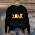 thumbnail image 1 of Somuwie Women's Thanksgiving Printed Long Sleeve Casual Fashion Round Neck Sweater Top, 1 of 4