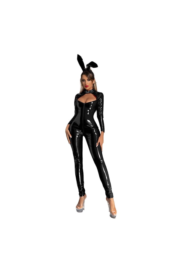 Women's Zipper Crotch Lingerie Women's Jumpsuit