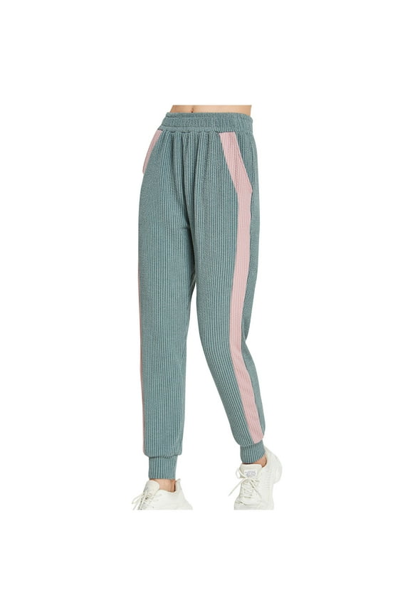 Womens Loose Fitting Ankle Cinched High Waisted Running Training Fitness Breathable Outer Wear Casual Snake Patterned Bubble Sports Pants