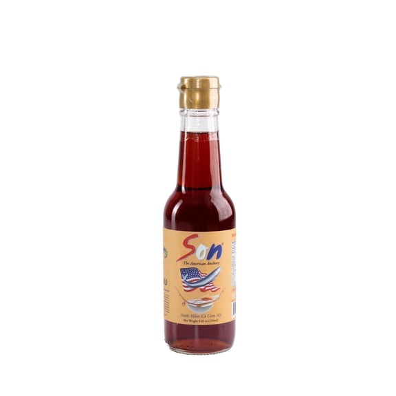 Son The American Anchovy Fish Sauce, Premium Vietnamese-Style Nuoc Mam Crafted with American Wild-Caught Anchovies - 1-Year Barrel-Aged, No Added Sugar, 8.45 oz (250ml) Small Bottle, Since 1951