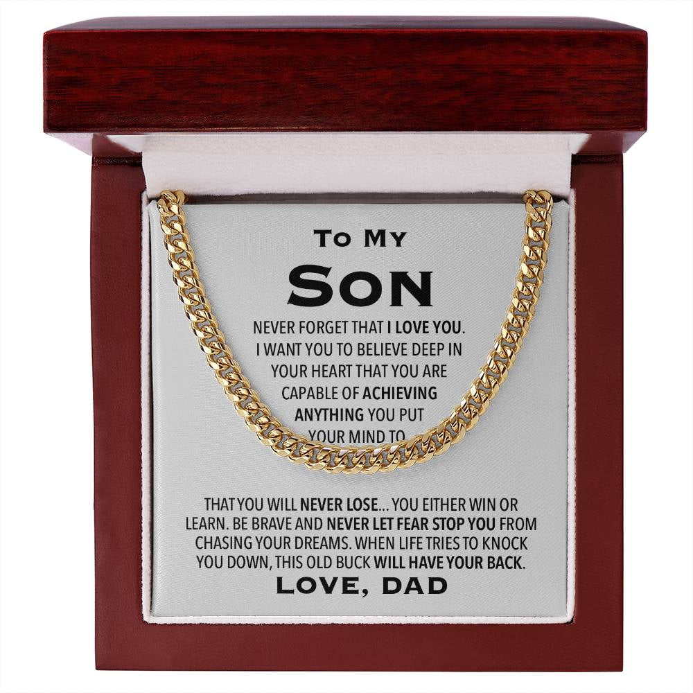 To My Son- Cuban chain- When you wear this main image 0