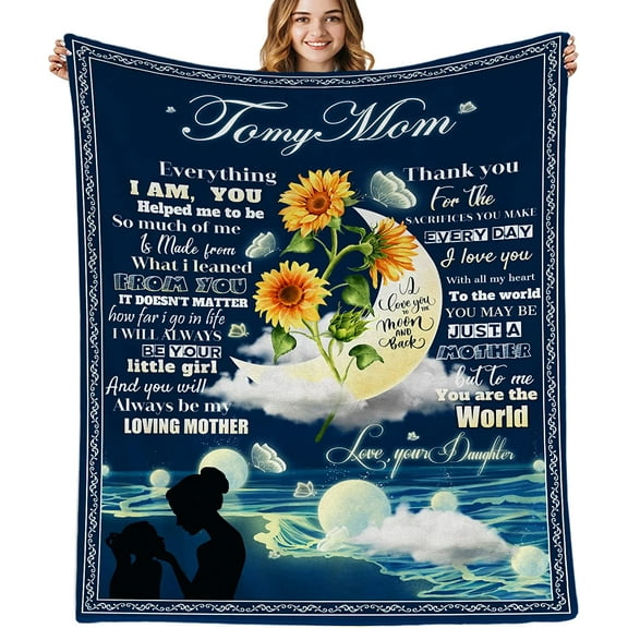 Son Gift from Mom,Gift for Son,to My Son Blanket from Mom,Wolf Throws Blanket Super Soft Cozy Bed Couch Sofa Flannel Blanket for College Graduation Wedding Birthday Gifts 60x50in