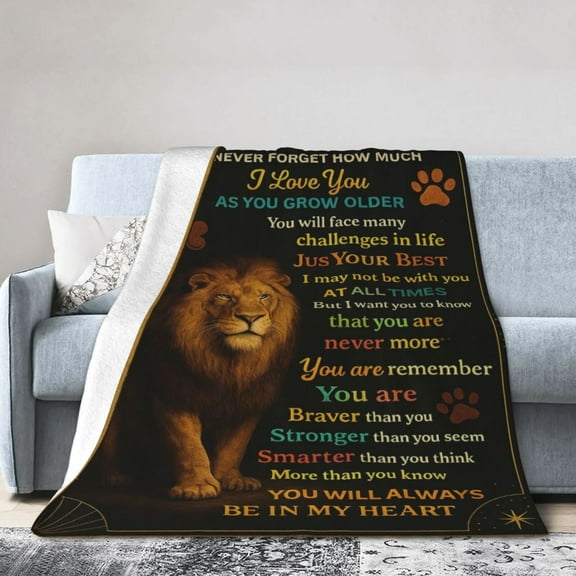 Son Gifts from Mom Throw Blanket, Birthday Gifts for Adult Son, Wedding Gifts for Grown Son, Son Graduation Gift Ideas, to My Son Blanket from Mom Soft Flannel 50x40