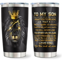To My Son, Gifts for Son, Fathers Day Son Gifts from Mom, Gifts for Son from Mom, To My Son from Dad Mom, Birthday Gifts for Son, Best Gift Idea for Son 20oz Tumbler Mug (1PC)