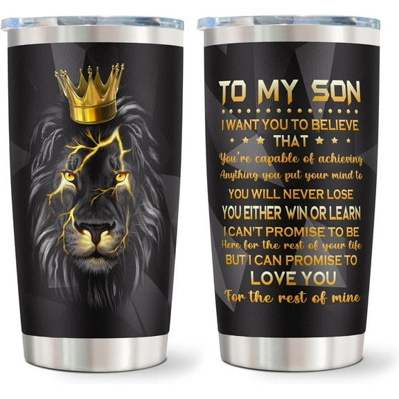 To My Son, Gifts for Son, Valentines Day Son Gifts from Mom, Gifts for Son from Mom, To My Son from Dad Mom, Birthday Gifts for Son, Best Gift Idea for Son 20oz Tumbler Mug (1PC)
