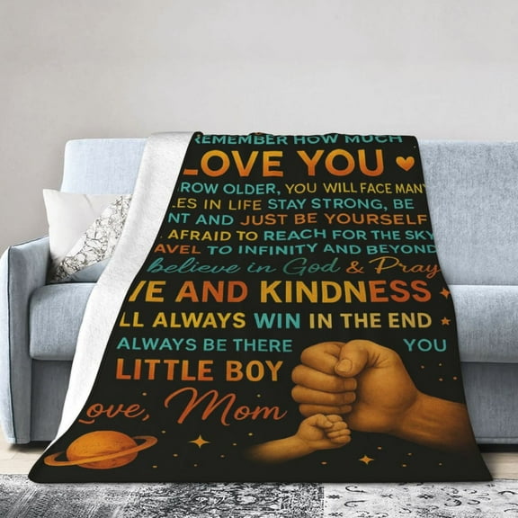 Son Gifts from Mom, Gifts for Son, to My Son Blanket from Mom, Birthday Gifts for Son, Graduation Ideas for Adult Son Throw Blanket 60x50