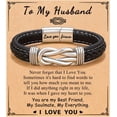 thumbnail image 1 of To My Son/Grandson/Nephew Bracelet, Gifts for Teens Boys Men Inspirational Bracelet for Birthday Confirmation Graduation Back to School Christmas Gifts, 1 of 6