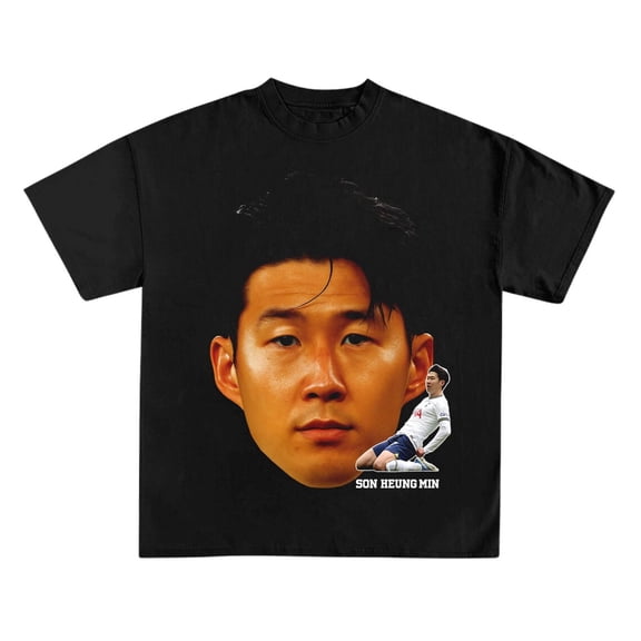 Son Heung Min shirt, Soccer fan gift,Black Color,Size XL