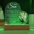 thumbnail image 1 of To My Son "I Believe In You" Acrylic Heart Plaque with LED Lights, Room Decor for Son, Meaningful Birthday Gift for Him, Unique Graduation Gift for Son, Thoughtful Keepsake, 1 of 4