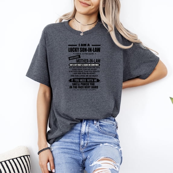 Son In Law Funny Family Marriage Daughter Husband Gift T-Shirt, for men & women, up to size 5XL