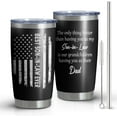 thumbnail image 1 of Son In Law Gifts From Mother In Law,Father In Law-20oz Tumbler With Straw And Lid-Birthday,Christmas,Thanksgiving Gifts for Future Son In Law-Son In Law Mug Coffee Cup(Flag), 1 of 1