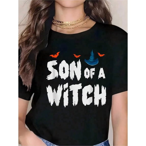 Son Of A Witch Halloween Sweet Or Sour Pumpkin Gift T-Shirt