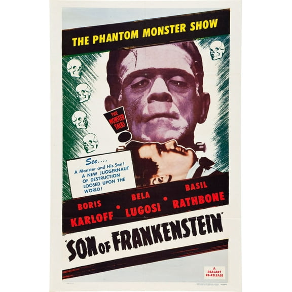 Son Of Frankenstein Movie Poster 11inx17in Mini Poster in Mail/storage/gift tube 11x17 poster
