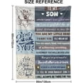 thumbnail image 1 of Son Present Blanket,Son Blanket from Mom Dad,Present for Son Blanket,Present for Son Birthday ChristmasThrow Blankets 50"x60", 1 of 6