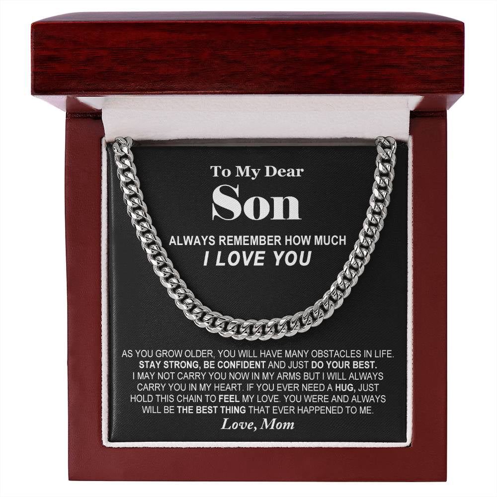 Box 1237 Son - The Best Thing, Cuban Link Chain - Stainless Steel/ Yellow Plated ...