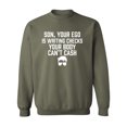thumbnail image 1 of Son, Your Ego Is Writing Checks Crewneck Sweatshirt, 1 of 3