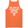 thumbnail image 1 of Son, Your Ego Is Writing Checks Neon Tank Top, 1 of 1