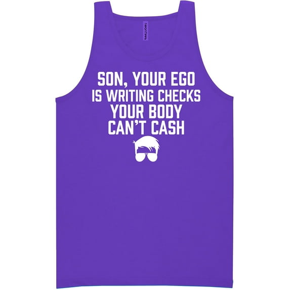 Son, Your Ego Is Writing Checks Neon Tank Top