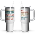 thumbnail image 1 of Son In law Gifts|Mother In Law Gifts|Father In Law Gifts|40oz Stainless Steel Tumbler With Handle Lid And Straw|Birthday,Christmas,Thanksgiving Gifts For Son In law,Mother In Law,Father In Law, 1 of 1