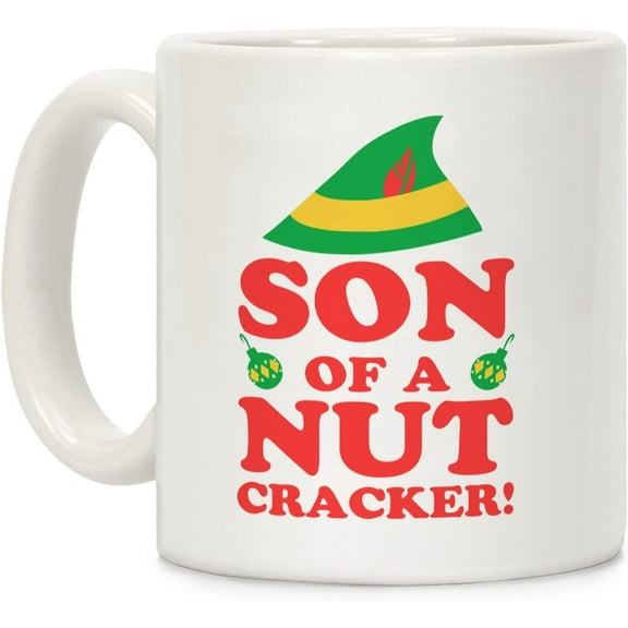 Son of A Nutcracker White 11 Ounce Ceramic Coffee Mug