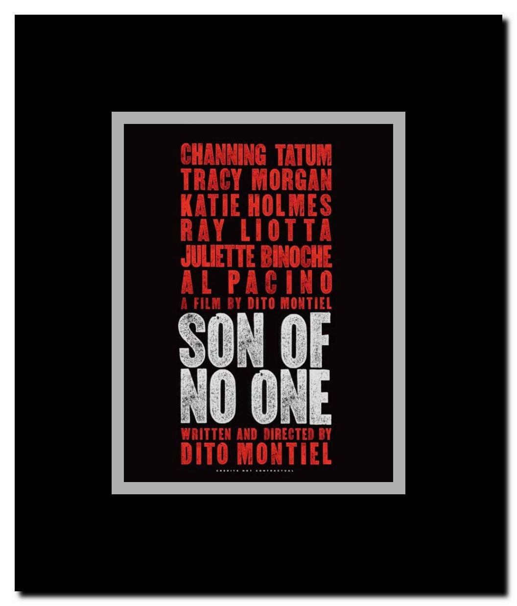 Son of No One Framed Movie Poster
